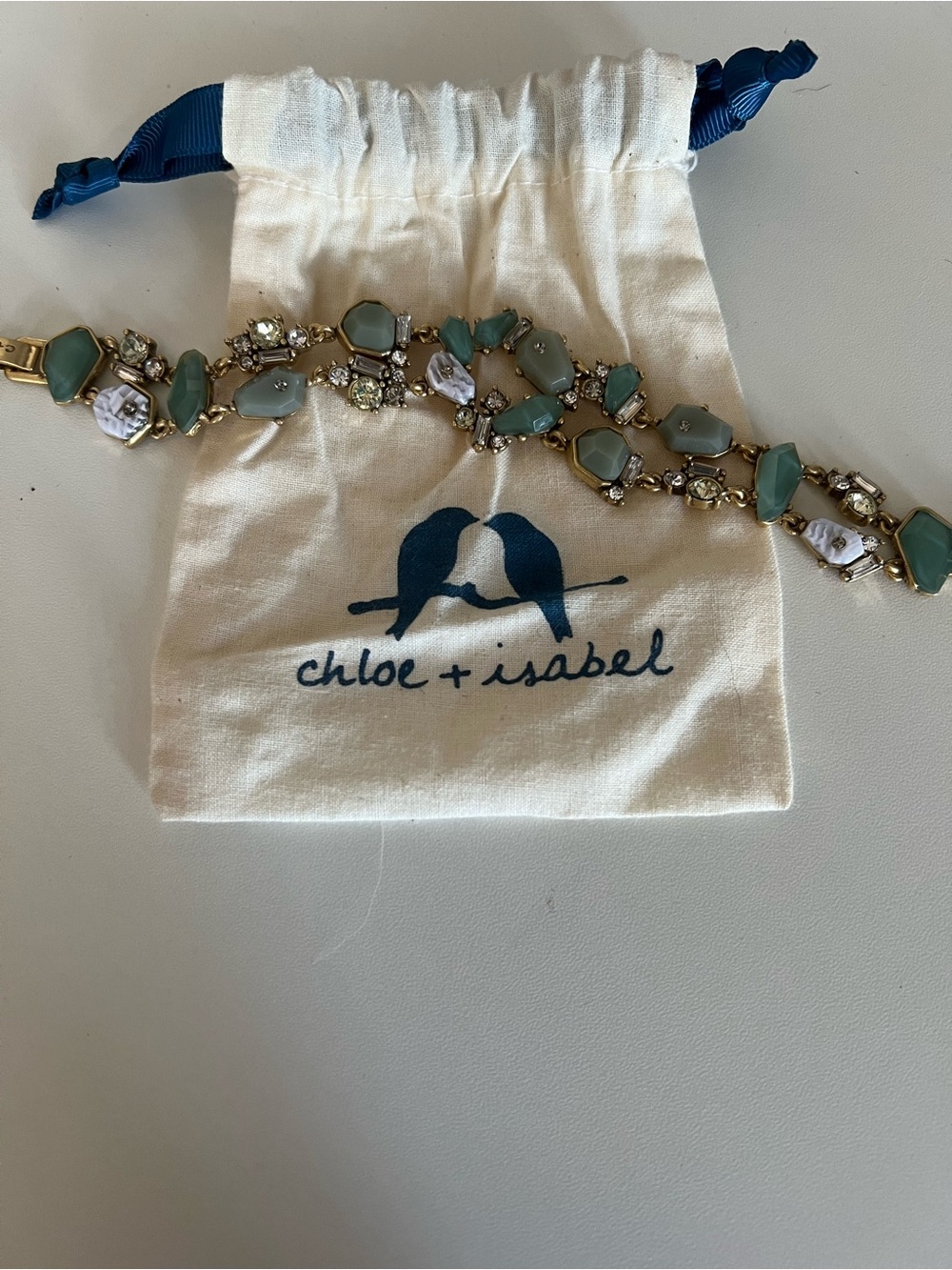 Chloe + Isabel Zen Garden Mint Green Statement Bracelet